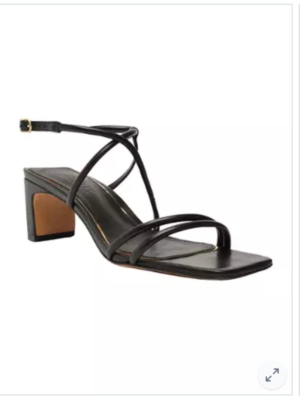 Schutz Aimee Block Sandals Size 8.5 Black